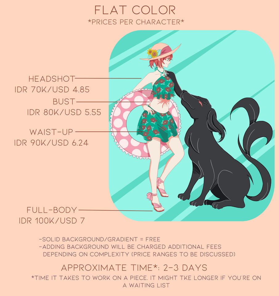 Flat Color Prices